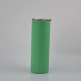 20oz Glow in the Dark  Straight Skinny Sublimation Tumbler w/straw - Green